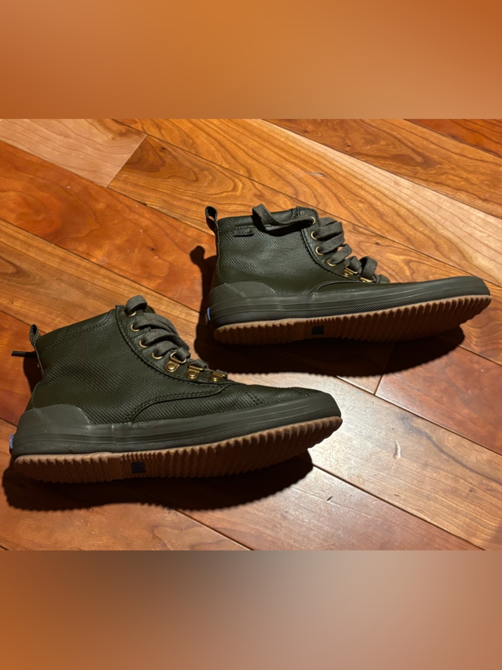 Leda Women’s  Olive Green Ankle Boot Sneakers